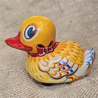 gul-dekoreret-metal-and-hjul-optraek-Lehmann-paak-paak-vintage-legetoej